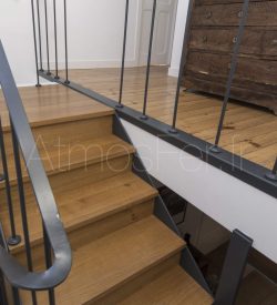 escalier métal bois provençal 08 vue
